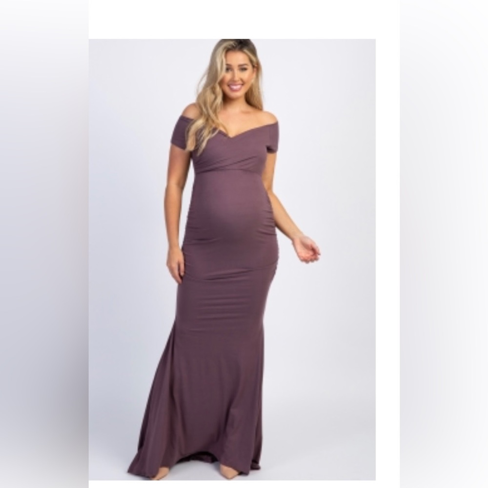 Pinkblush Maternity Dress Plum